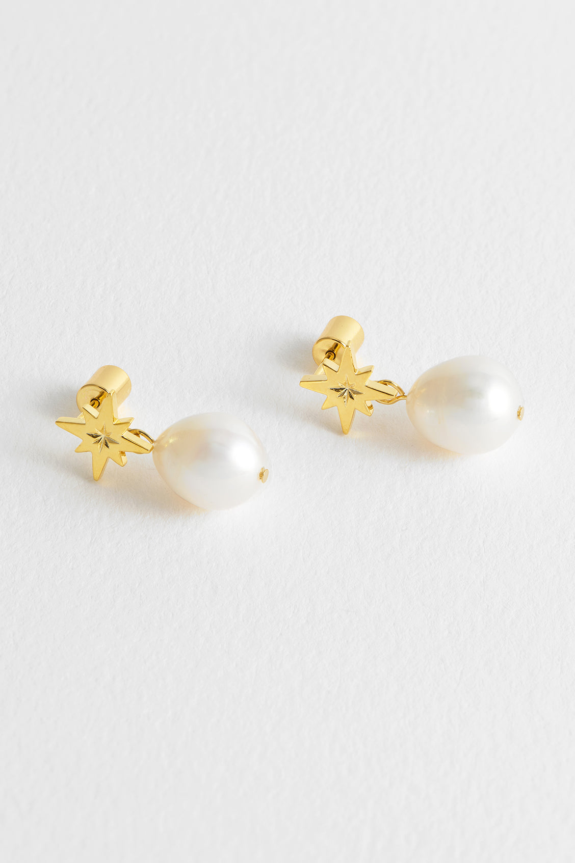 Pearl Northern Star Earrings - Elegant Stud Earrings for Women, Perfect for Parties, Weddings & Everyday Wear