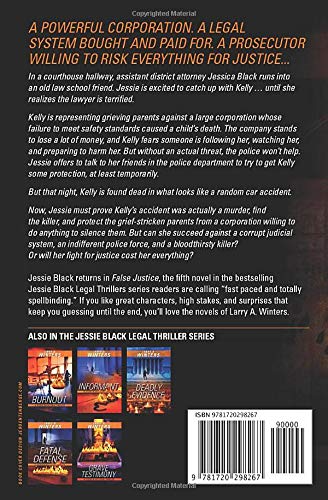 False Justice (A Jessie Black Legal Thriller) - Gripping Courtroom Drama & Crime Mystery Novel | Perfect for Legal Thriller Fans & Book Club Discussions