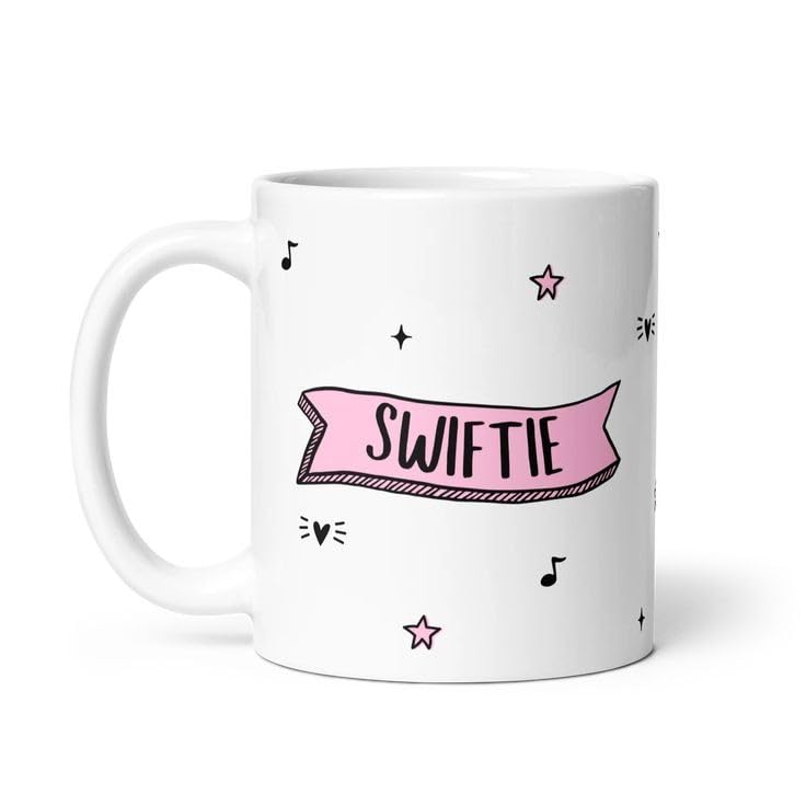 Taylor Swift Themed 330ml Ceramic Coffee & Tea Mug - Microwave & Dishwasher Safe - Perfect Gift for Swifties, Office Use & Home Decor
