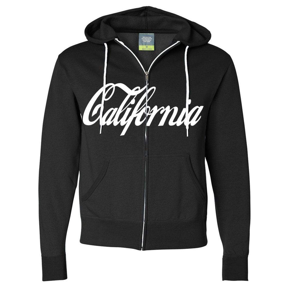 California Cola Zip-Up Hoodie for Men & Women | Dolphin Shirt Co | Soft Cotton Pullover with Front Pockets | Perfect for Casual Wear, Street Style & Outdoor Activities