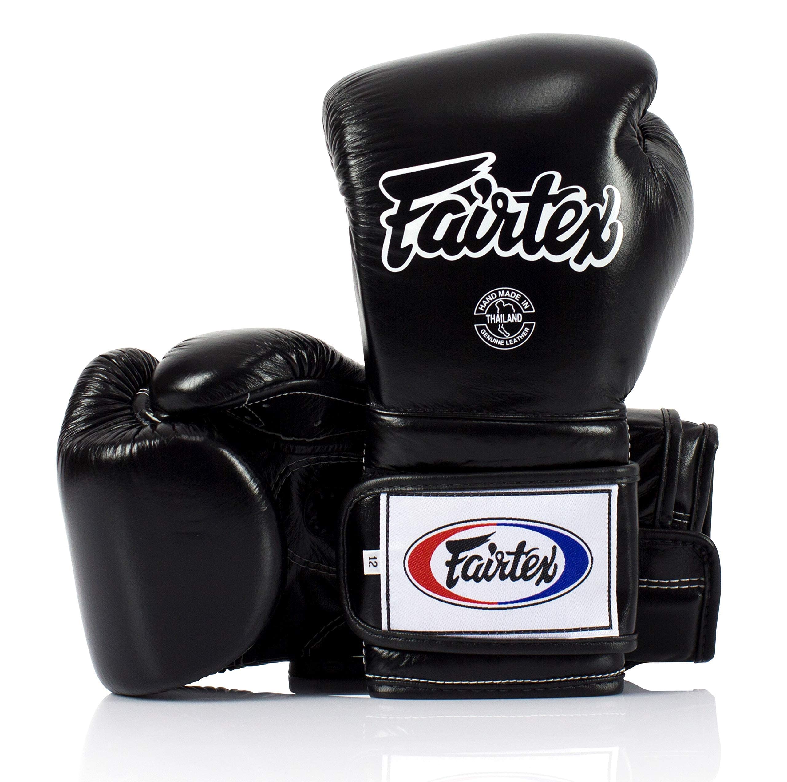 Fairtex BGV9 Muay Thai Boxing Gloves for Professionals & Trainers - Mexican Style MMA Gloves for Heavy Hitters | Lightweight, Shock-Absorbent Punching Gloves for Kickboxing, Martial Arts & Training