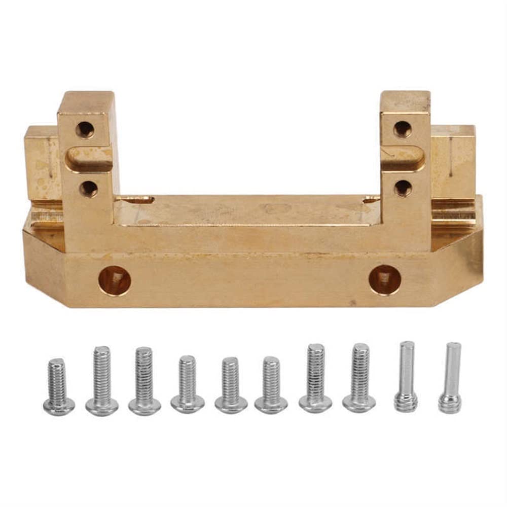 LYunce Heavy Duty Brass Front Bumper for Traxxas 1/10 RC Car - Durable Metal Anti-Deformation Bumper for Off-Road Racing & Crawling Adventures