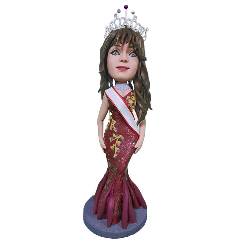 Custom Champion of Draft Competition Bobblehead - Personalized Sports Collectible for Fans, Offices & Game Room Decor