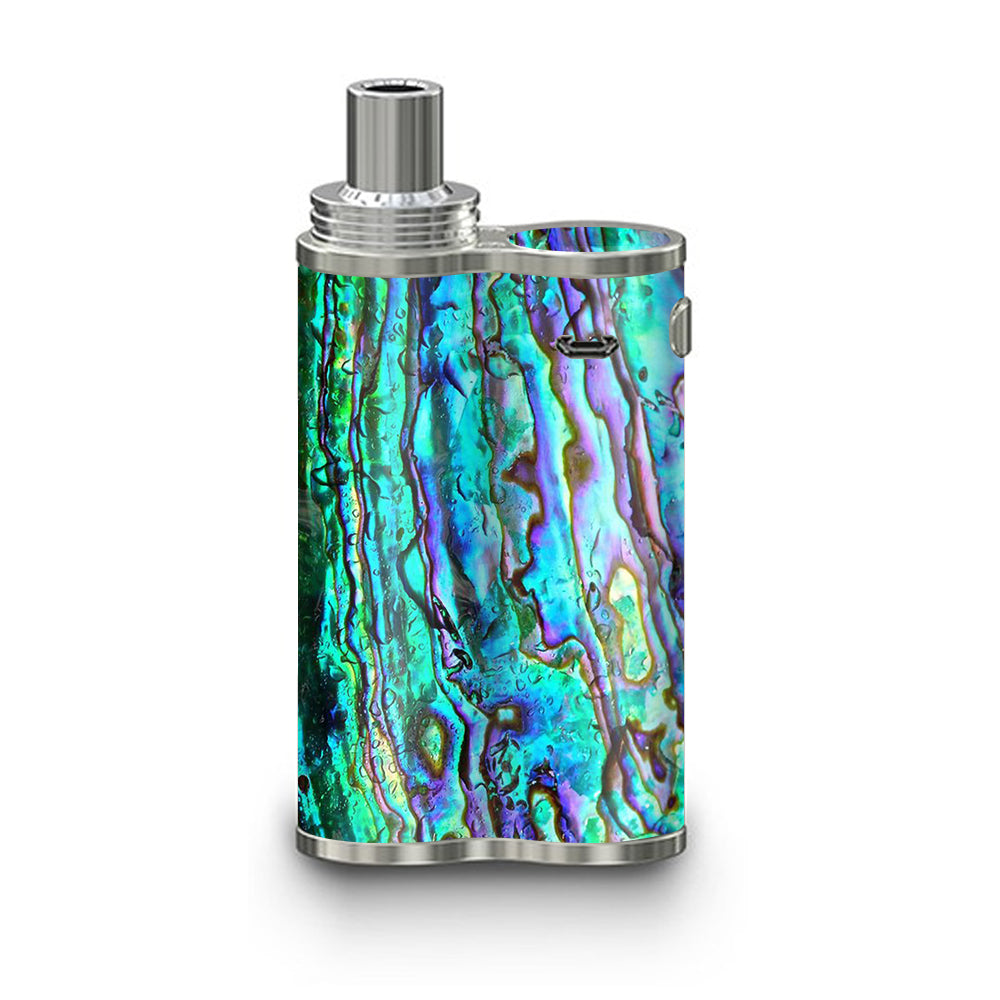 Abalone Shell eLeaf iJustX Vape Skin - Green Blue Purple Ripple Design for Stylish Vaping Experience | Perfect for Personalizing Your Vape Device at Home or Outdoors