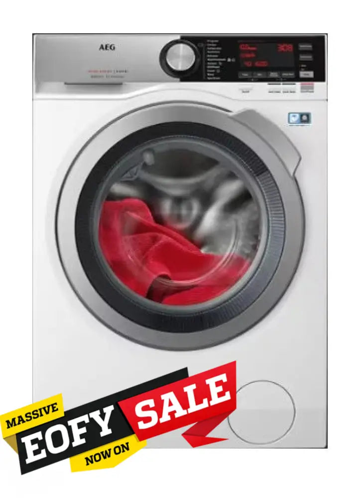 AEG L8WEC166R 10kg/6kg Front Load Washer Dryer Combo - Energy Efficient Laundry Solution for Apartments & Small Homes