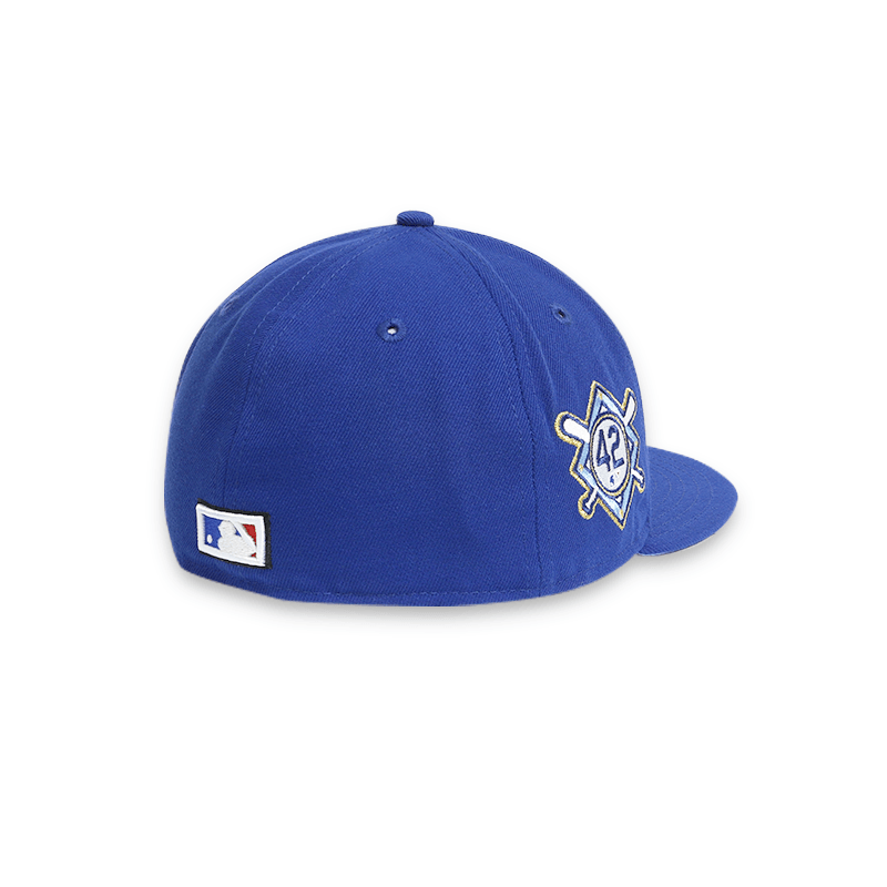 Brooklyn Dodgers Men's Blue Fitted Baseball Cap - Official MLB Licensed Snapback Hat for Sports Fans & Casual Wear