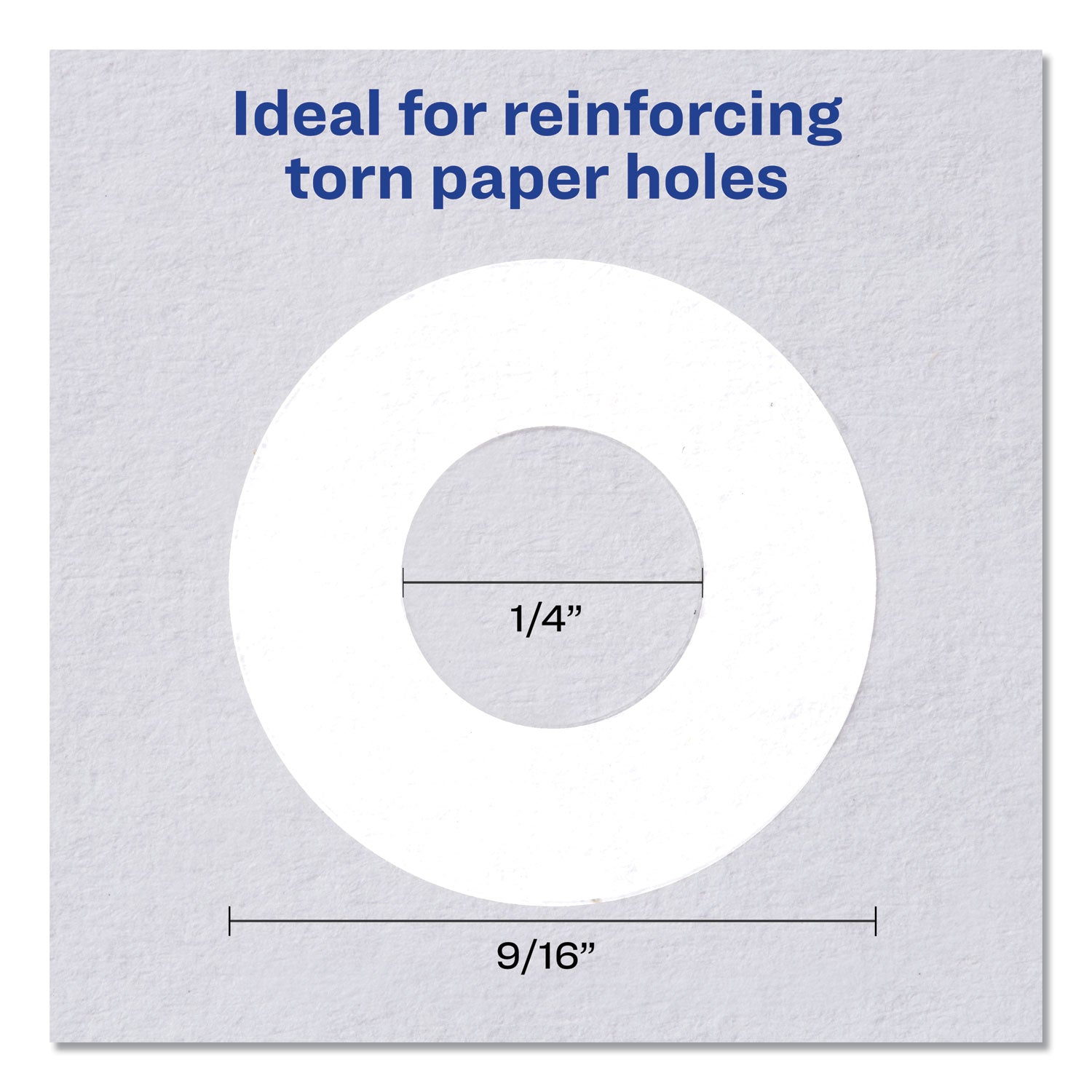 Avery® White Hole Reinforcements for Paper - 0.25 Inch Diameter, 1000/Pack (5720) - Perfect for Office Documents, School Projects & Filing Systems