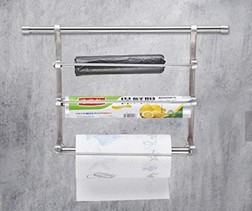 Premium 304 Stainless Steel Wall Mount Kitchen Rail Rack - Heavy Duty Dish Plate Bowl Cup & Pot Lid Organizer with Drying Storage Holder | Space Saving Kitchenware for Small Apartments & Modern Homes | Ships From China