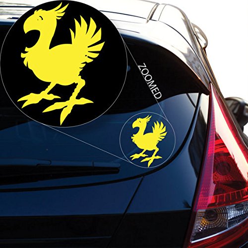 Final Fantasy 7 Chocobo Vinyl Decal Sticker - 11 Inch White Car Window, Laptop, Room Decor - Perfect for Gaming Fans, Anime Lovers & FFVII Collectors (Waterproof & Durable)