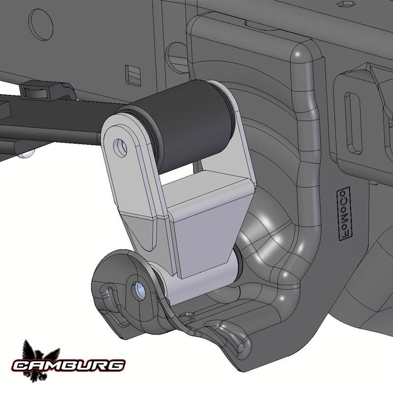 04-14 Ford F150 Camburg Mig Welded Rear Shackles - Heavy Duty Suspension Upgrade for Off-Road & Towing Performance