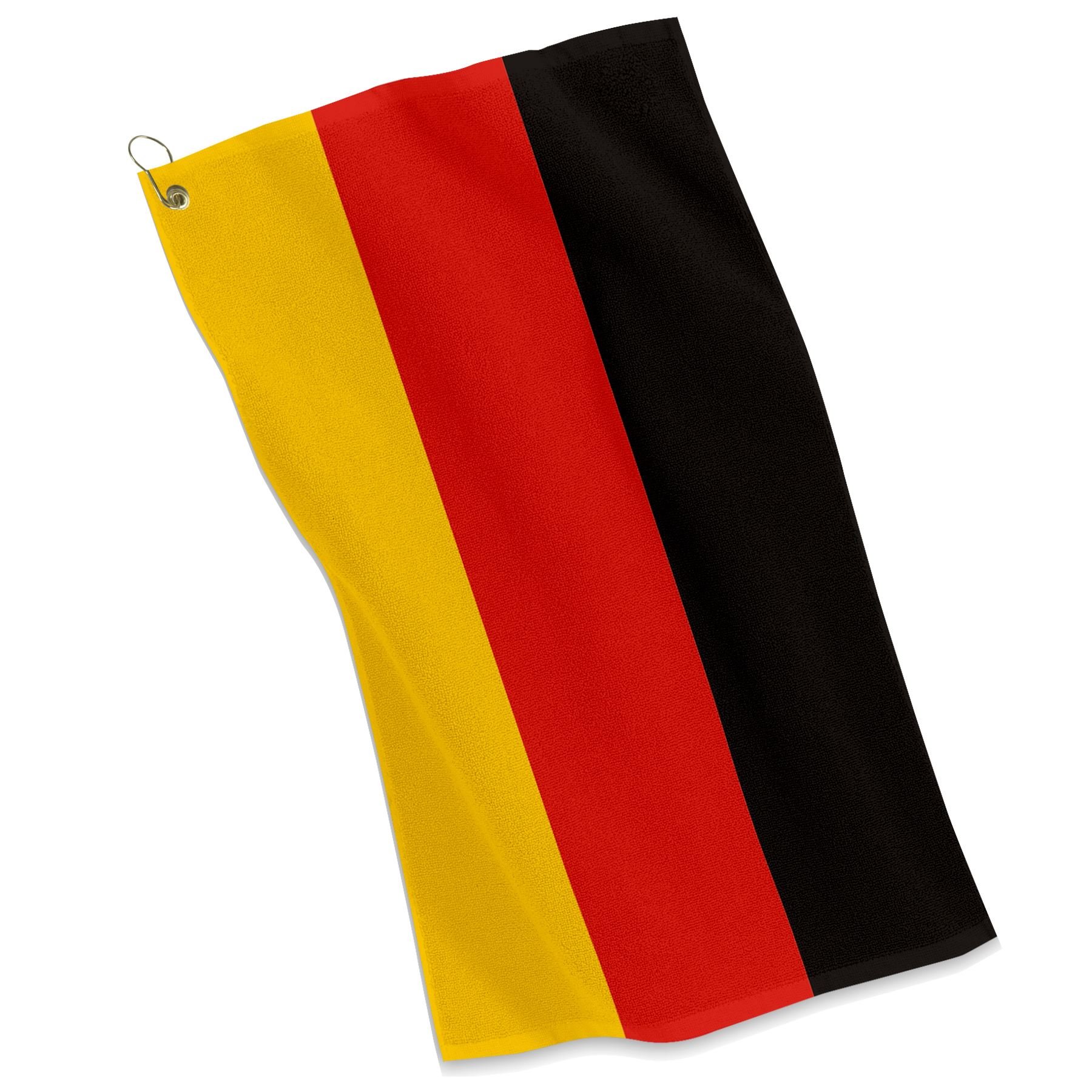 ExpressItBest Golf & Sports Towel with German Flag Design - Premium Absorbent Microfiber for Golf, Gym, Tennis & Outdoor Activities