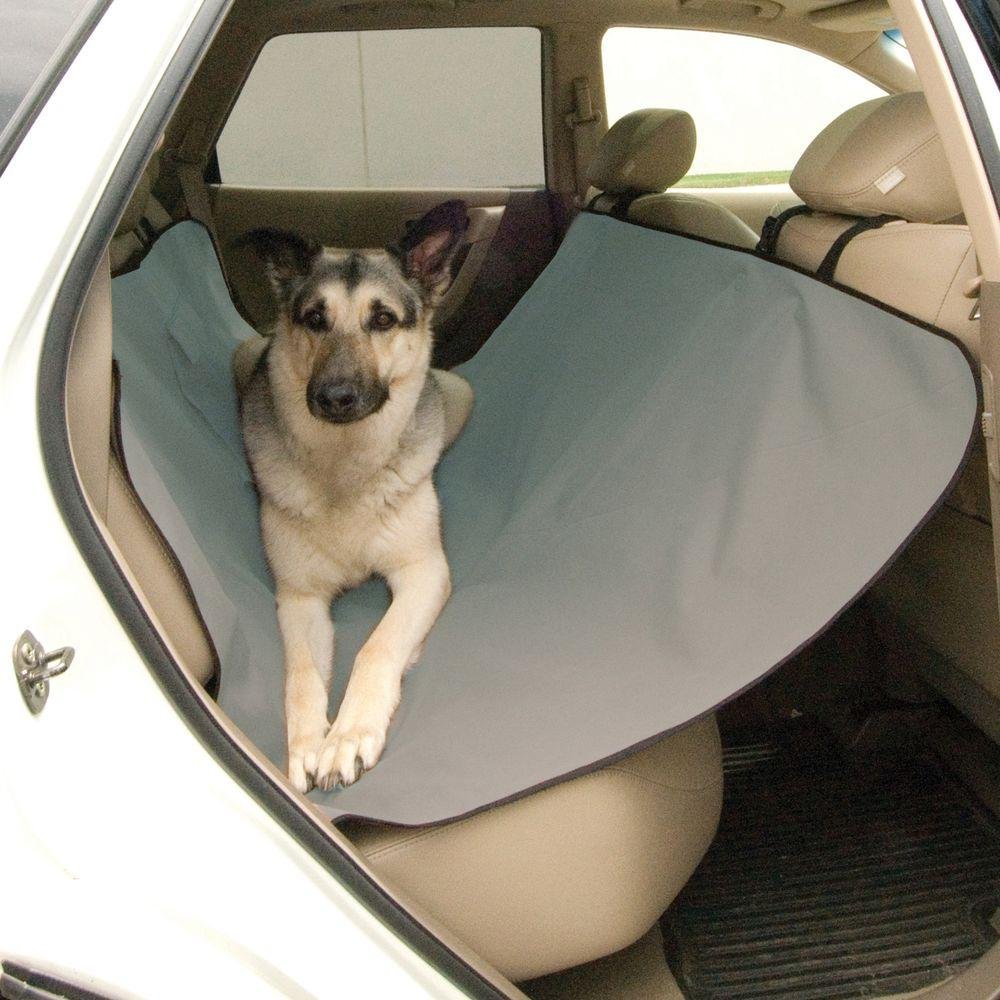 K&H Pet Products Car Seat Saver - Waterproof Dog Seat Cover Protector for Standard/Mid-Size Vehicles, Gray 54