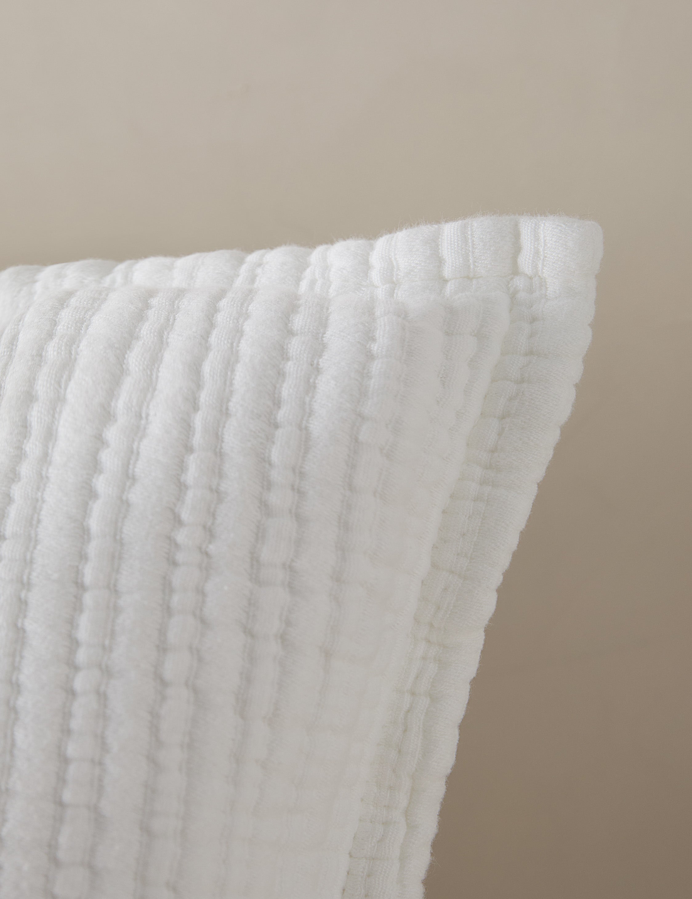 Chatham Cotton Matelasse Euro Sham by Pom Pom at Home - Luxury Bedding Pillow Cover for Master & Guest Bedrooms