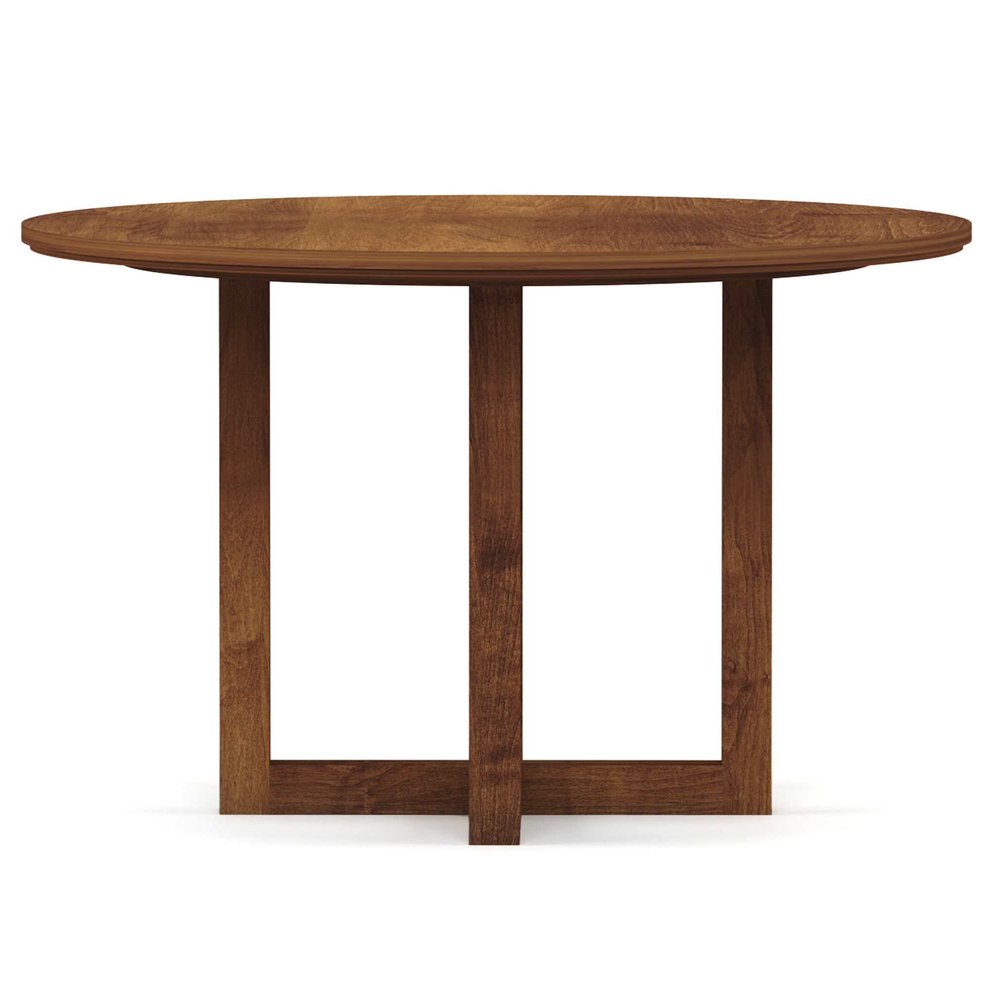 48 Inch Round Dining Table - Solid Wood Modern Kitchen Table for 6-8 People, Perfect for Family Gatherings & Dinner Parties