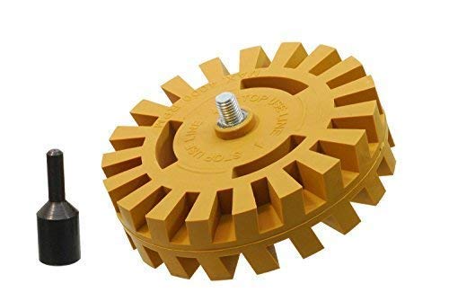 6 Pack Pinstripe Removal Tool - Adhesive Remover & Decal Eraser Wheel for Cars, Boats, Motorcycles - Professional Auto Detailing Accessory