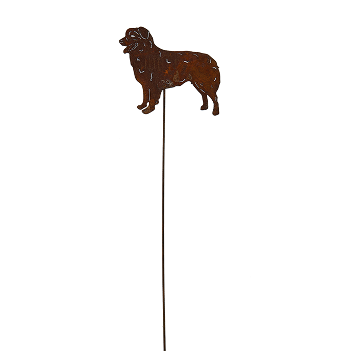 W4368 Rust-Resistant Garden Stakes for Dogs - Durable Metal Plant Markers for Outdoor Pet Play Areas & Flower Beds