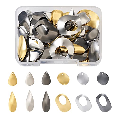 12 Styles Brass Charms