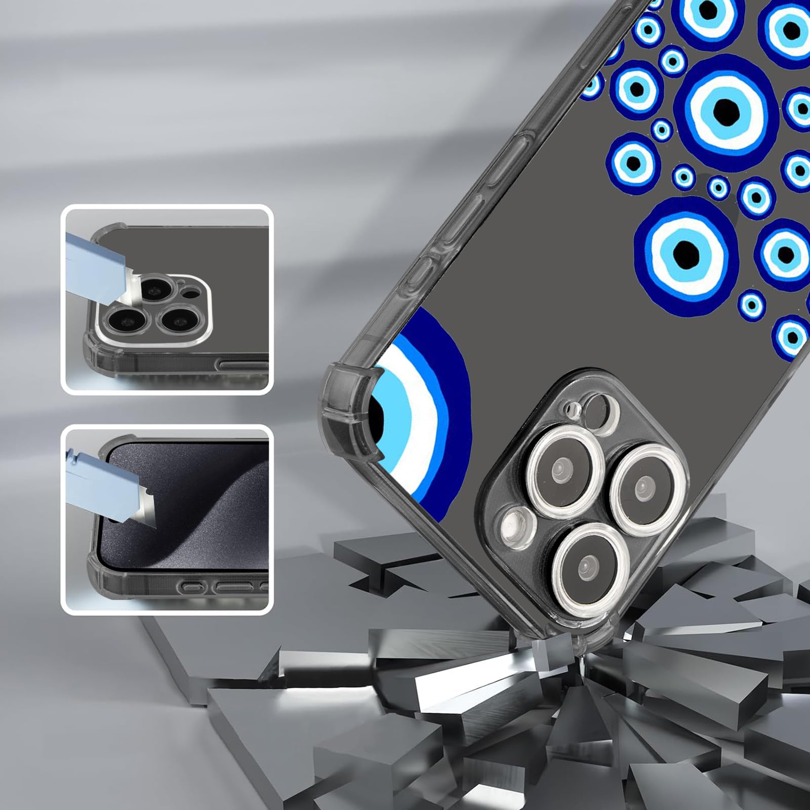 **Blue Eyes Design iPhone 12 Pro Max Case | 6.7