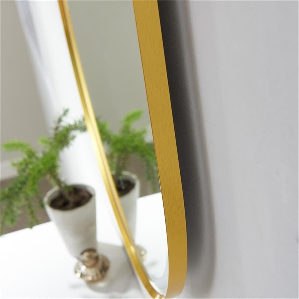 VINNOVA Grande 24 Inch Oval LED Lighted Bathroom Vanity Mirror - Modern Dimmable Backlit Wall Mirror for Makeup, Shaving & Home Decor