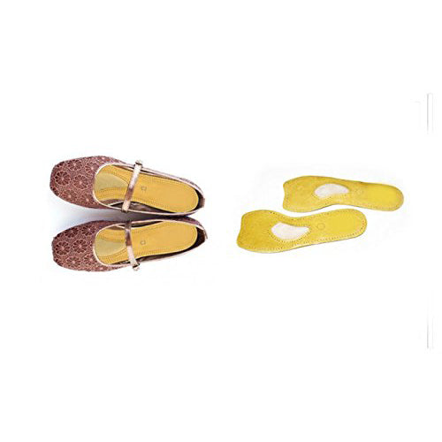 Foot Doctor Yellow Insoles - Orthotic Arch Support for Plantar Fasciitis & Flat Feet - Pain Relief for Running, Walking & Standing All Day (Pair)