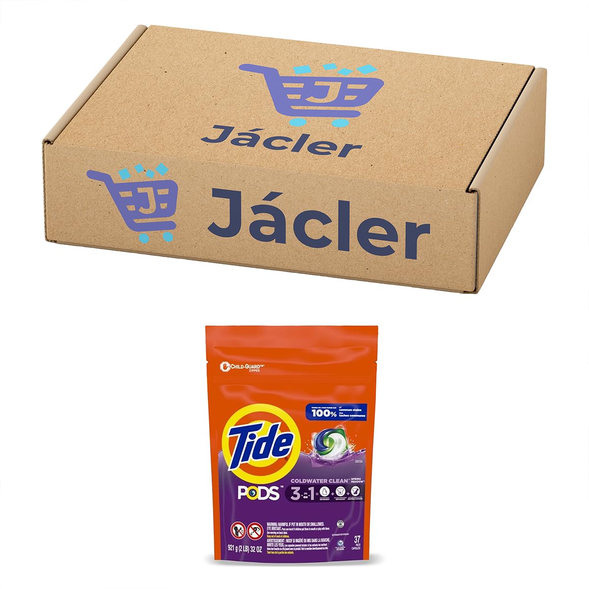 TIDE PODS Laundry Detergent Soap Pacs - Spring Meadow Scent, 3-in-1 Powerful Clean, HE Compatible, 39 Count (Pack of 1) | Fresh Scent for Clothes, Perfect for HE Washers, Ideal for Family Laundry & Stain Removal