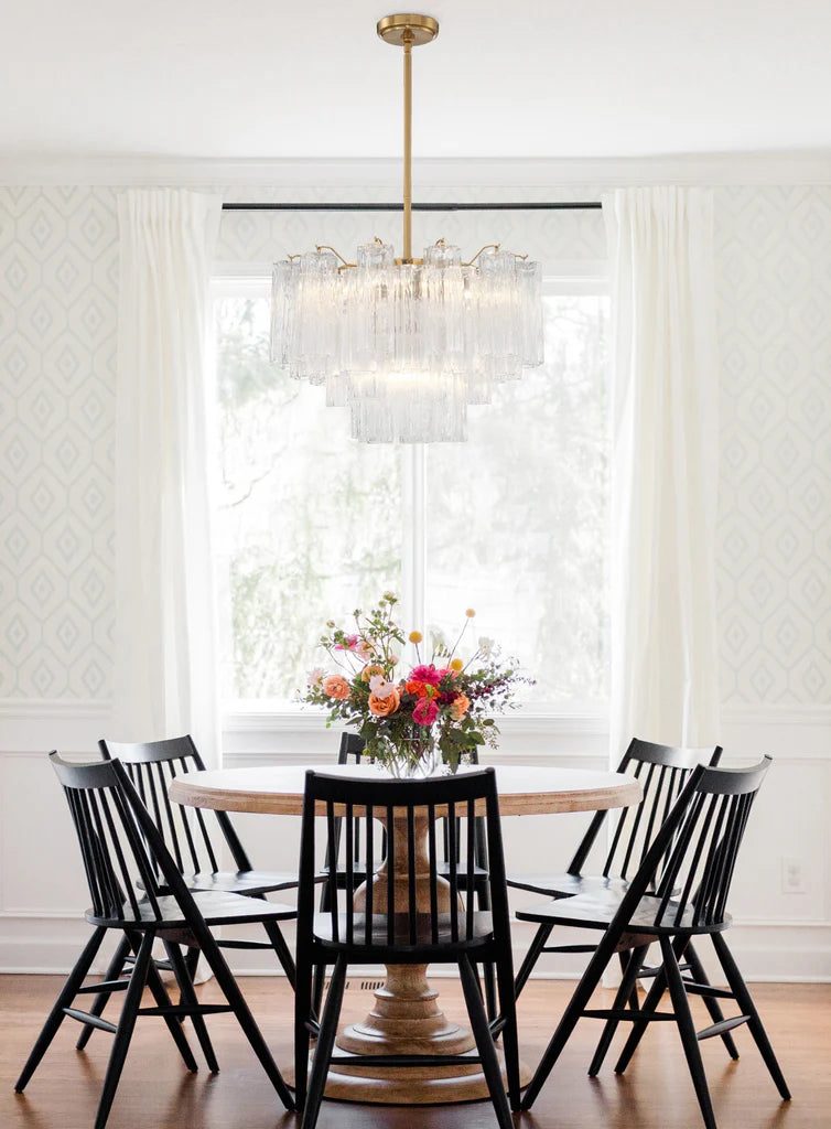 Elegant Tronchi Crystal Chandelier - Modern Luxury Ceiling Light Fixture for Dining Room, Living Room & Bedroom Decor