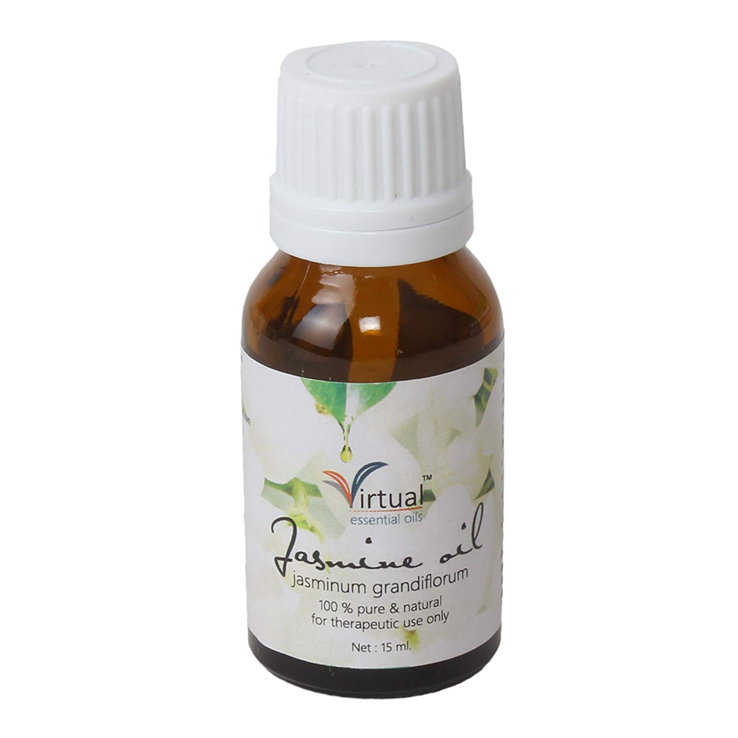100% Pure Jasmine Essential Oil for Hair Care, Skin & Pimple Treatment - Undiluted, Therapeutic Grade - Aromatherapy, Massage & DIY Beauty Products