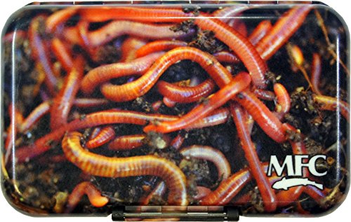 Poly Fly Box - Dirt Worm | Waterproof Fly Fishing Tackle Storage for Trout Flies | Perfect for Stream Fishing & Outdoor Adventures