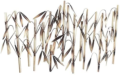 Large Metal Wall Art Decor - Bamboo Sculpture Hanging for Indoor & Outdoor - Nature Inspired Home Decoration (113x75x10cm) - Perfect for Living Room, Bedroom, Patio & Garden Décor