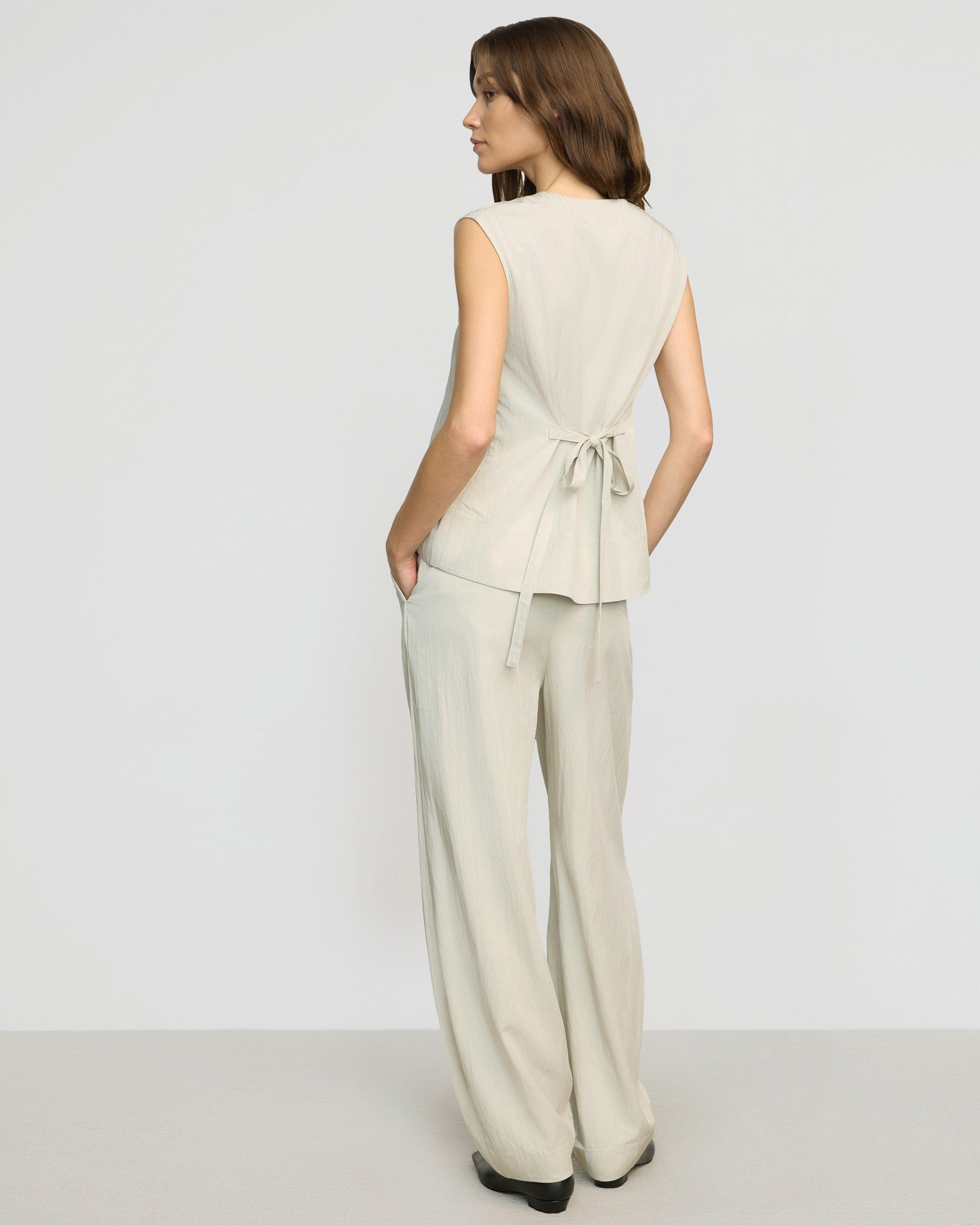 Yan Wide Barrel Leg Pants for Women - High Waist Loose Fit Comfortable Trousers - Perfect for Casual Wear, Office & Travel