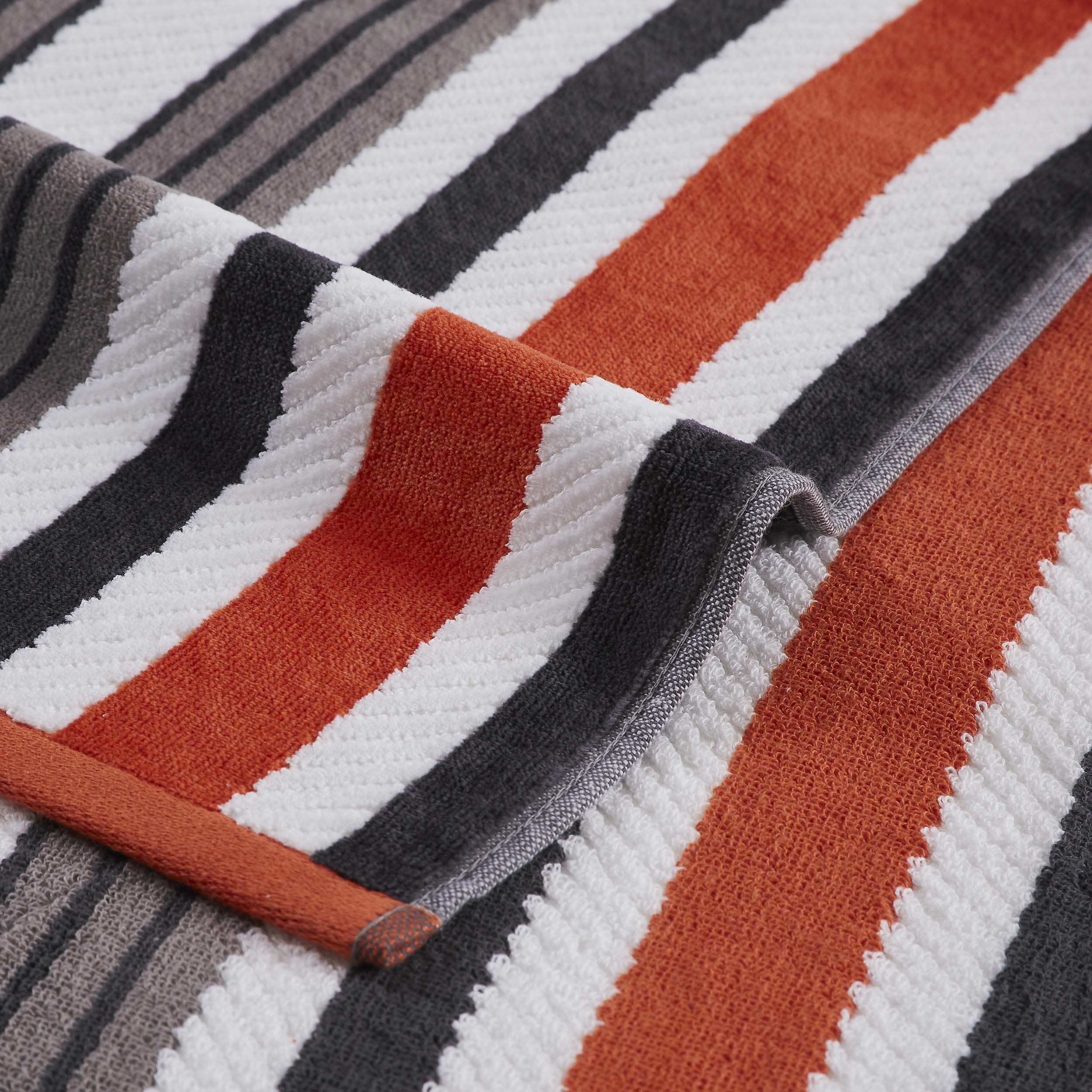 Premium Rope Textured Striped Oversized 2-Piece Beach Towel Set - Soft Quick-Dry Bath Towels for Pool, Beach, Yoga & Gym - Perfect Summer Accessories