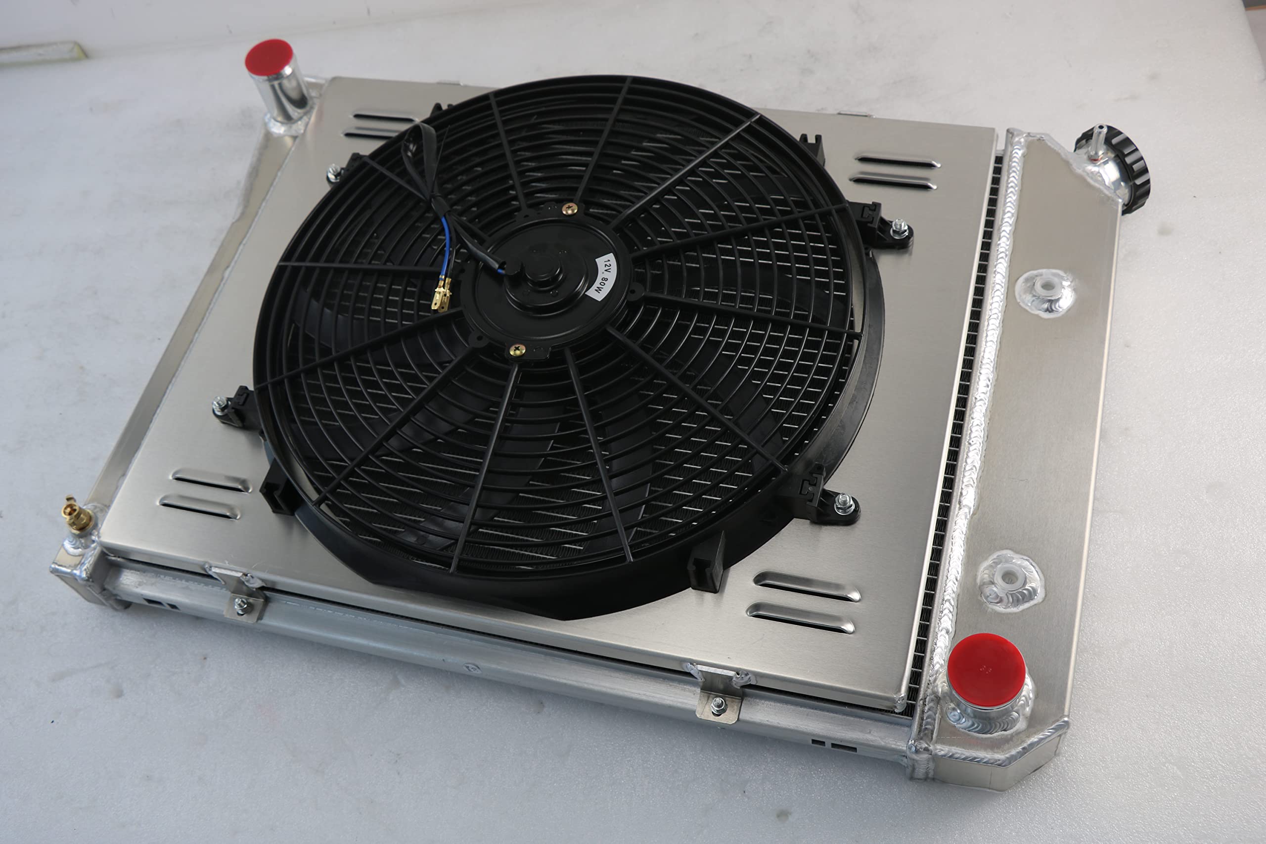 High-Performance Aluminum Radiator for 1974-1979 Chevy Nova, 1975-1984 El Camino, 1974-1981 Camaro & Impala Skylark - 3 Row Cooling System with 16