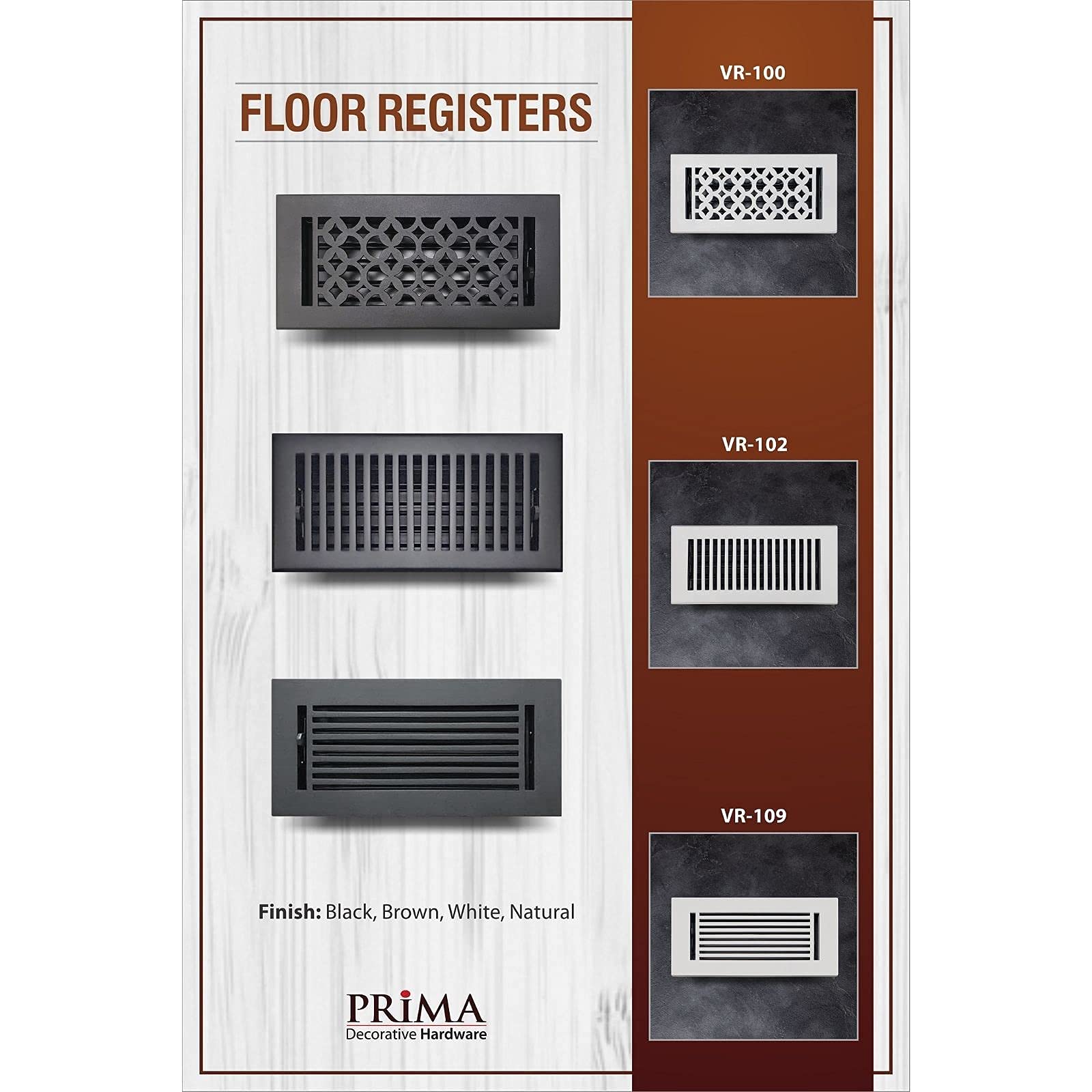 Prima Decorative Cast Aluminum Floor Register 3