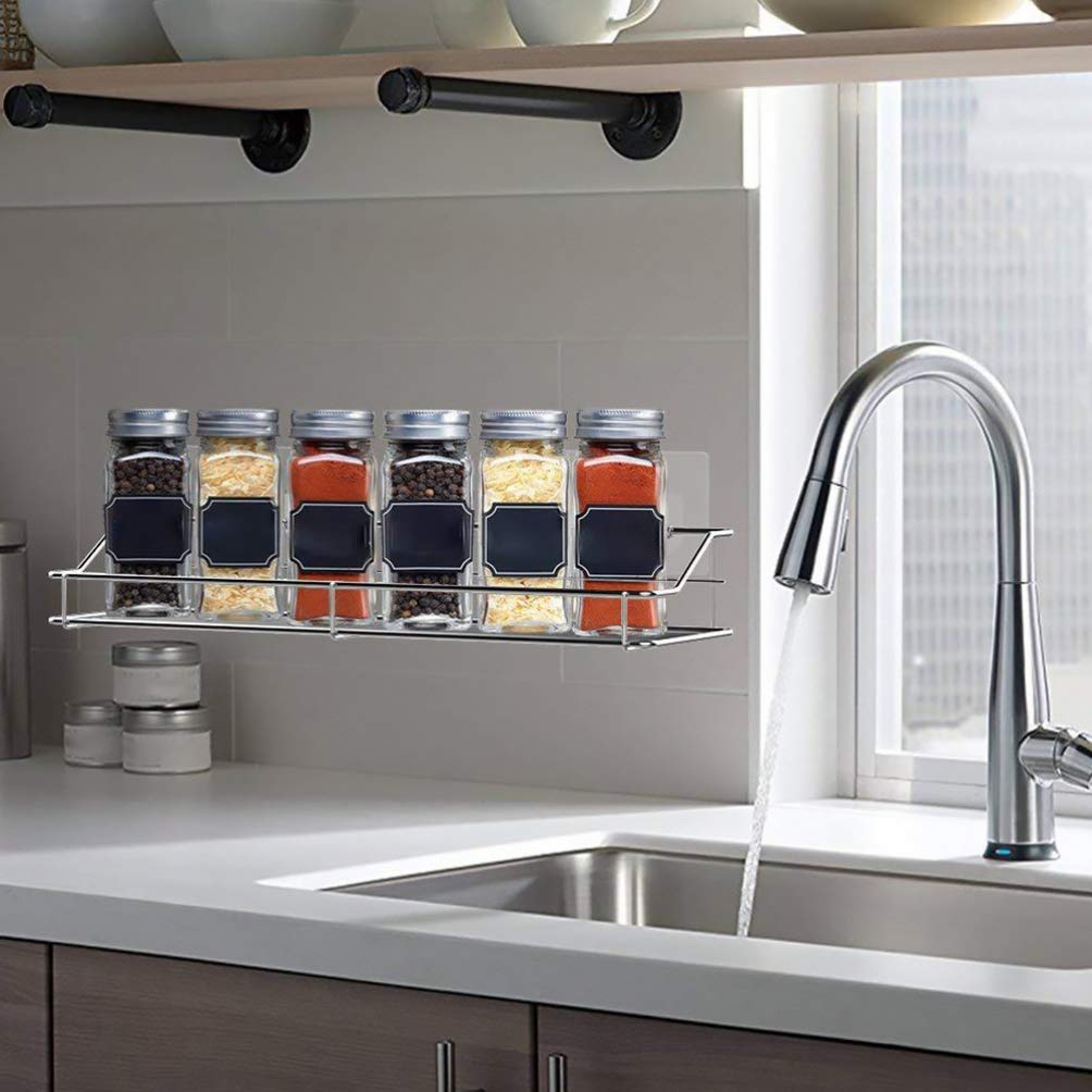 Stainless Steel Bathroom & Kitchen Storage Shelf - Cabilock Hanging Rack for Draining, Seasoning Holder, Household Organizer | Space-Saving Solution for Small Bathrooms & Compact Kitchens