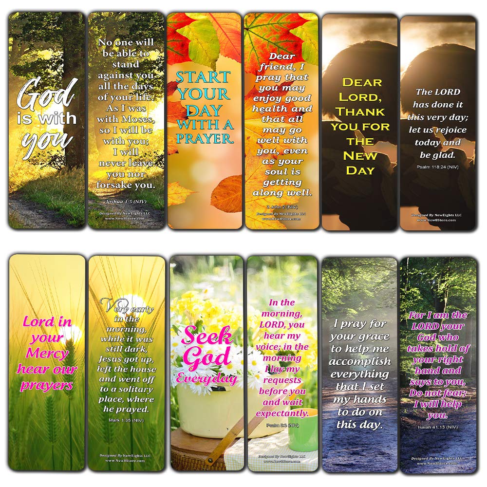 Powerful Devotional Bible Bookmarks (60-Pack) - Great Church Gift for Bible Study & Sunday Worship