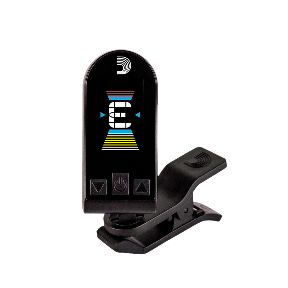 D'Addario PW-CT-18 Equinox Clip-On Guitar Tuner - Accurate Chromatic Tuner for Guitar, Bass, Violin & Ukulele | Perfect for Live Performances & Practice Sessions