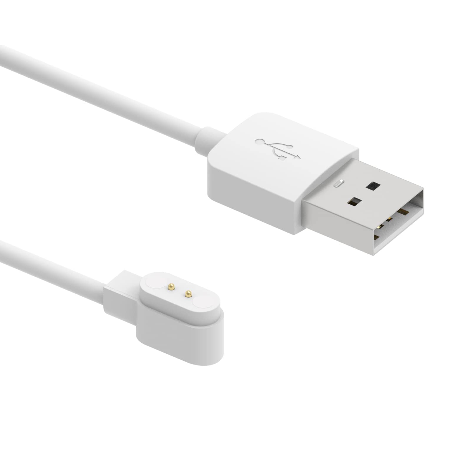 FITVII H86 H56 H08 H18 Charger Cable - USB Replacement Charging Dock for FITVII Fitness Tracker & Smartwatch Accessories (White) | Perfect for Home, Gym & Travel Use