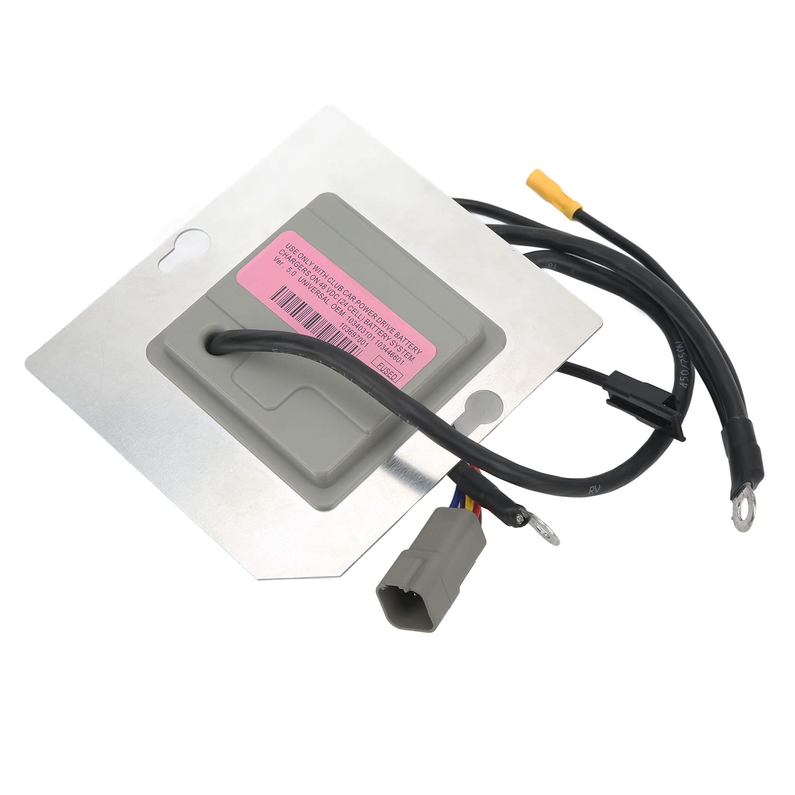 Aramox 48V On Board Computer (OBC) with Square 6-Pin Plug - Battery Charge Regulator Replacement for Club Car Regen II DS IQ 10 (OEM 101909902) - Perfect for Golf Cart Maintenance & Performance Enhancement