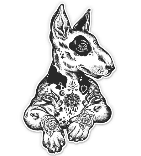 Pitbull Cool Black 8-Inch Vinyl Sticker - Waterproof Decal for Car, Laptop, iPad - Durable Decoration for Vehicles, Electronics & Accessories
