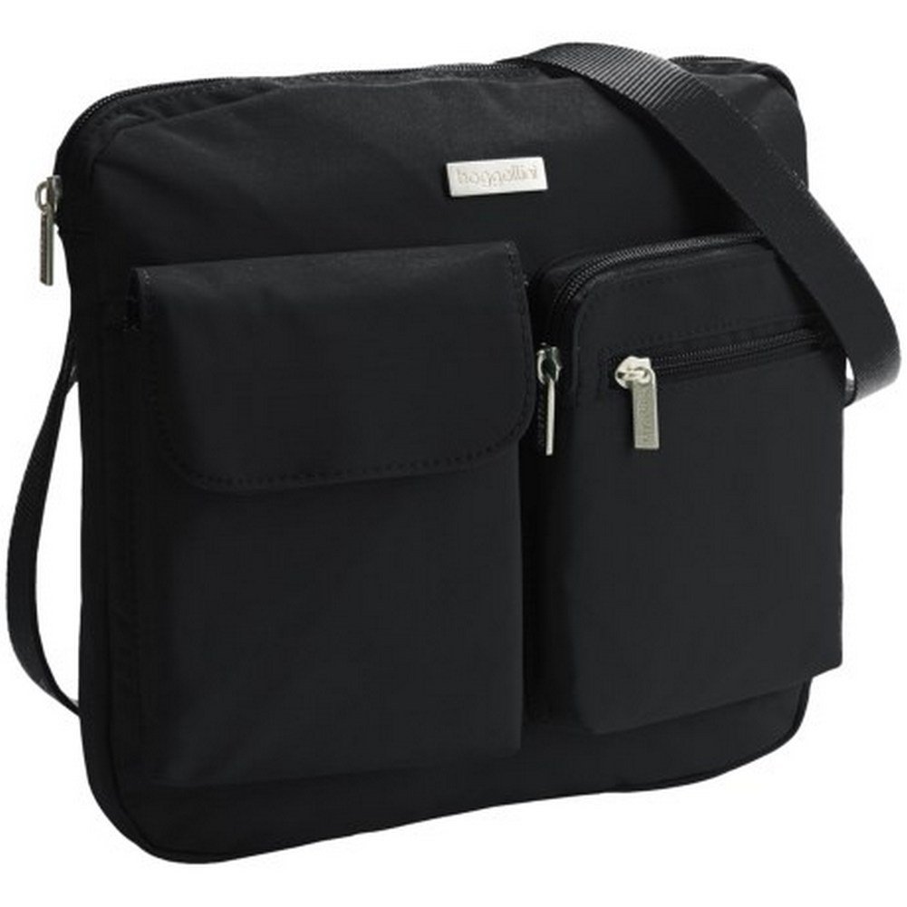 Baggallini Canyon Bagg Crossbody Bag for Women - Lightweight Travel Purse with Multiple Pockets, Adjustable Strap (Black) - Perfect for Daily Use, Shopping, and Travel Accessories