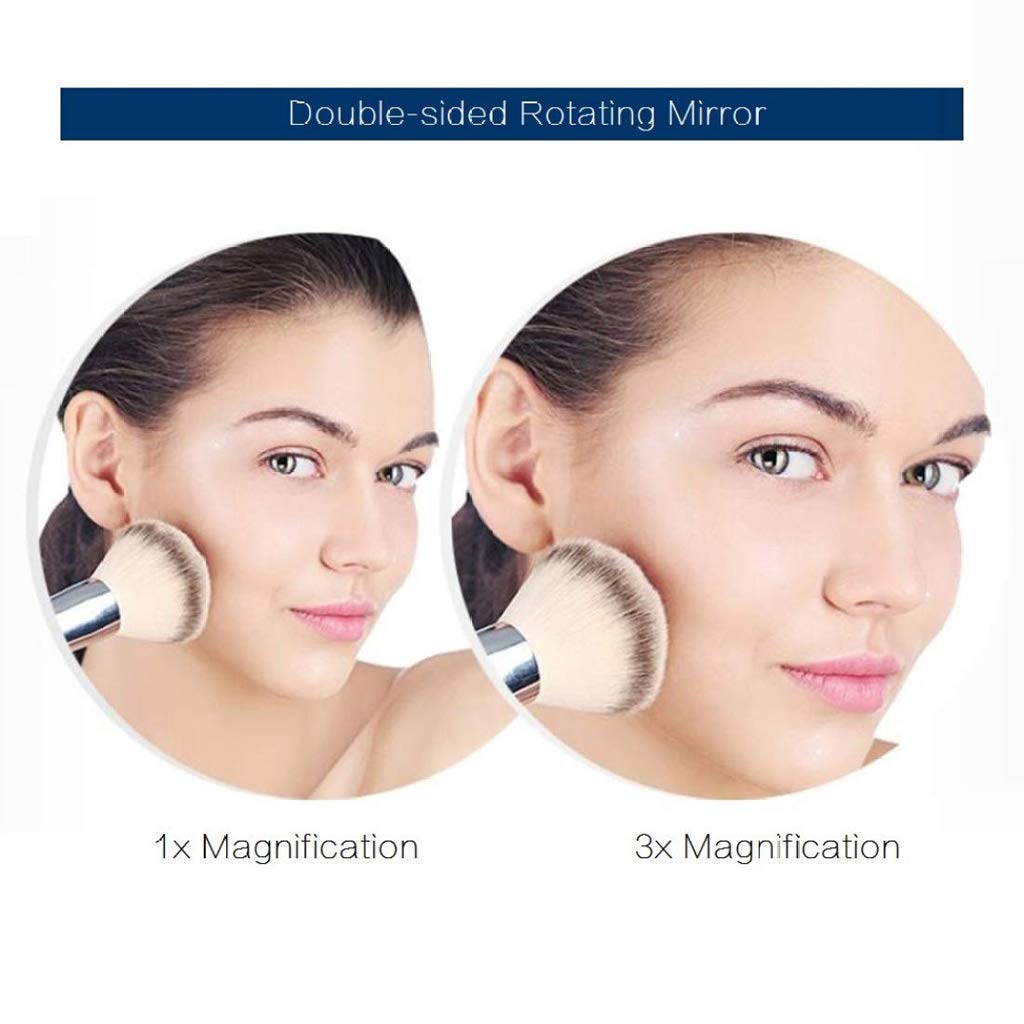 CJBHSD Wall Mount Makeup Mirror - Double-Sided Swivel Vanity Mirror with Magnification for Shaving & Makeup | Perfect for Bathroom, Bedroom & Dressing Room