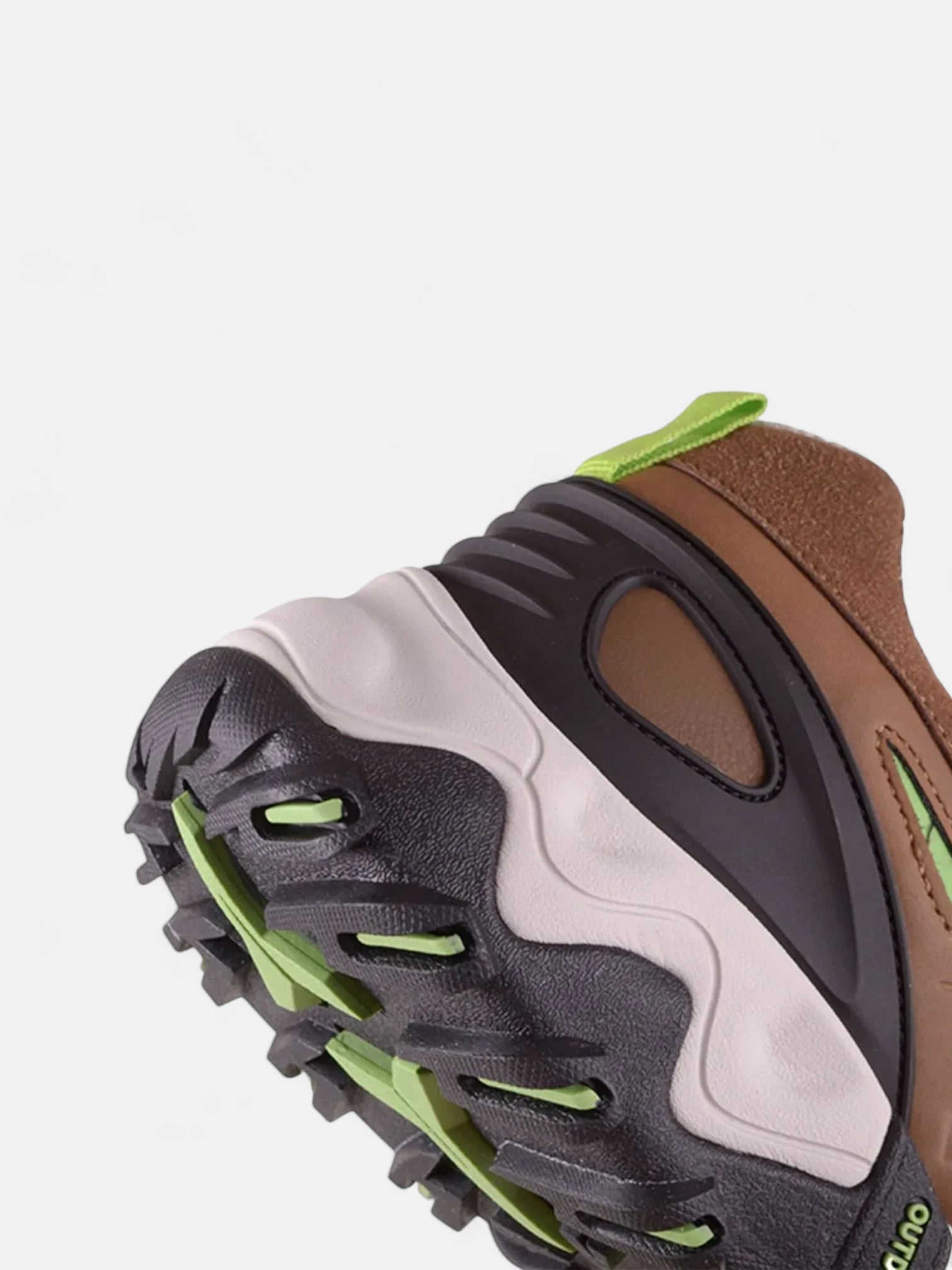 Alpine Women's Skate Shoes for Trekking & Hiking - Brown & Green Trail Running Sneakers - Perfect for Outdoor Adventures & Mountain Climbing