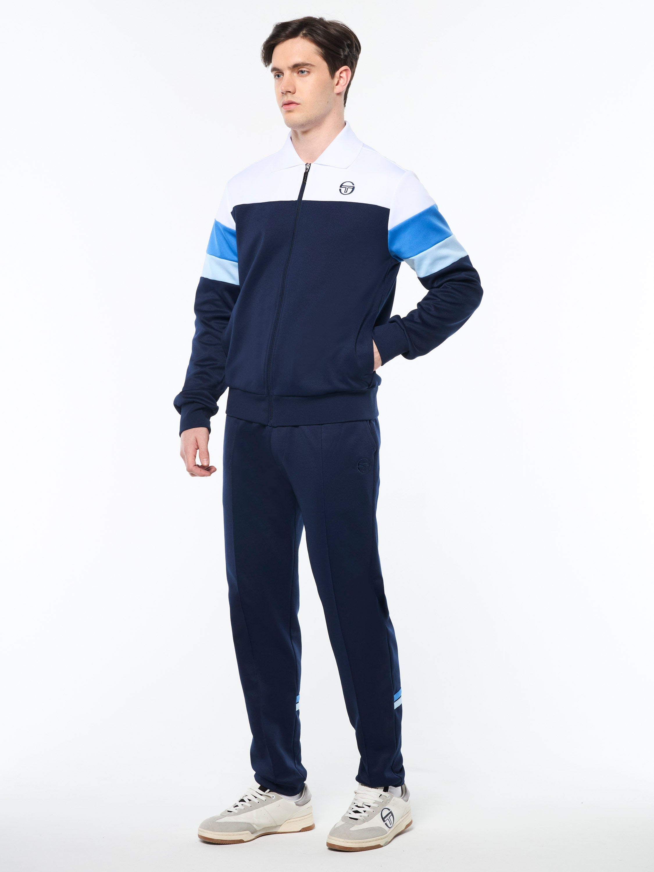Tomme Track Jacket Archivio - Water-Resistant Lightweight Running Jacket for Men & Women | Perfect for Outdoor Jogging, Hiking & Travel | Maritime Blue