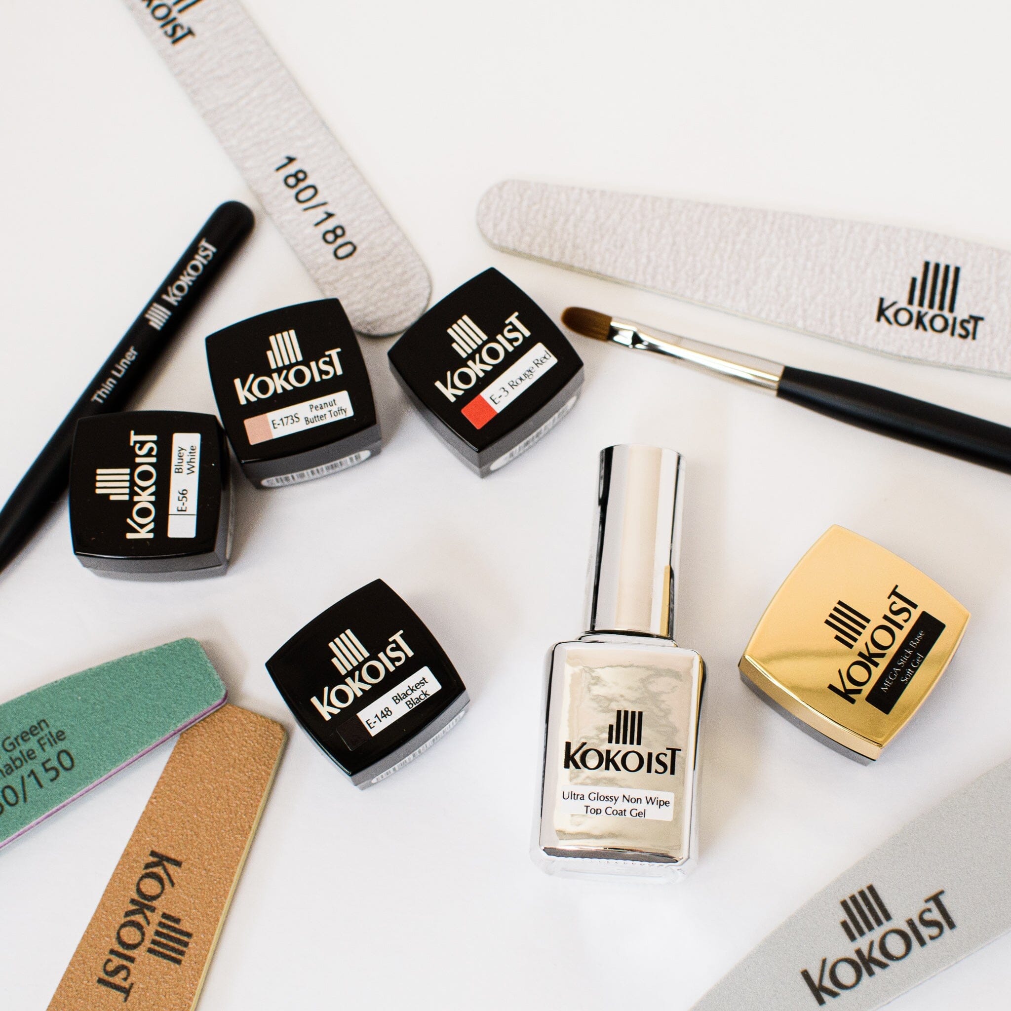 Kokoist Nail Art Intro Kit Set - Professional Starter Kit for Gel Nail Extension & Manicure - Perfect for Home Salon & DIY Nail Design