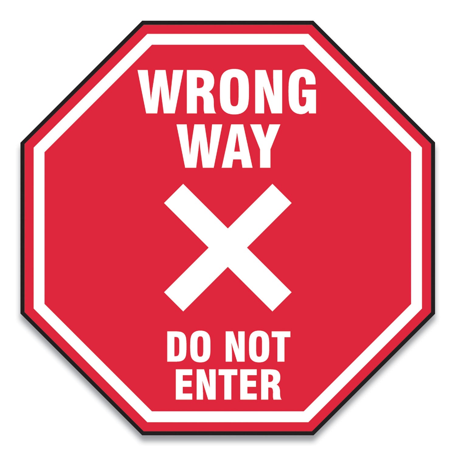 Accuform® Slip Gard Social Distance Floor Signs - 12