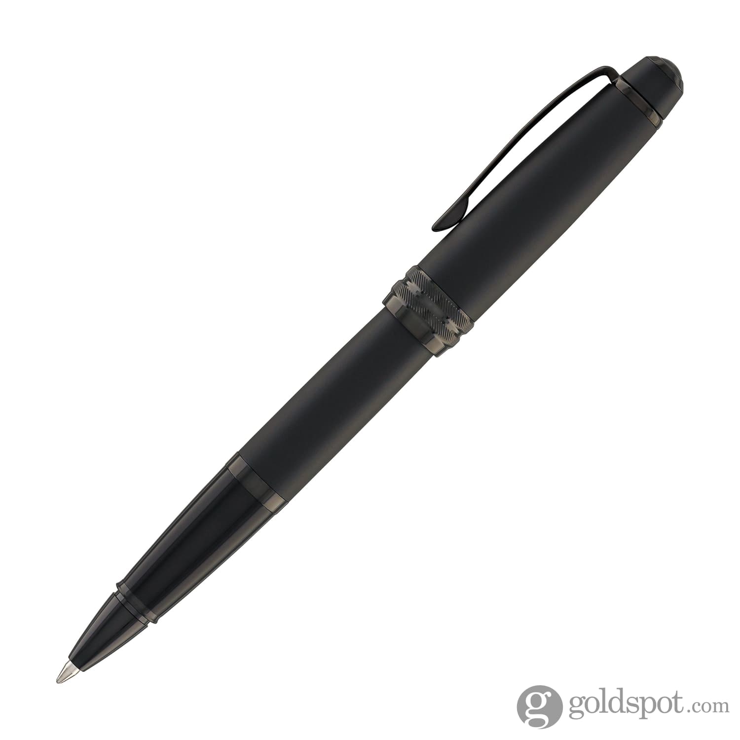 Cross Bailey Rollerball Pen - Matte Black Lacquer PVD Finish - Premium Writing Instrument for Office, School & Gift Giving