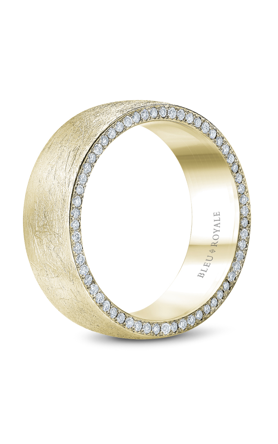 Bleu Royale Men's Wedding Band RYL 020YD8 - 14K Yellow Gold Classic Ring for Grooms & Anniversary Gifts | Perfect for Weddings, Engagements & Special Occasions