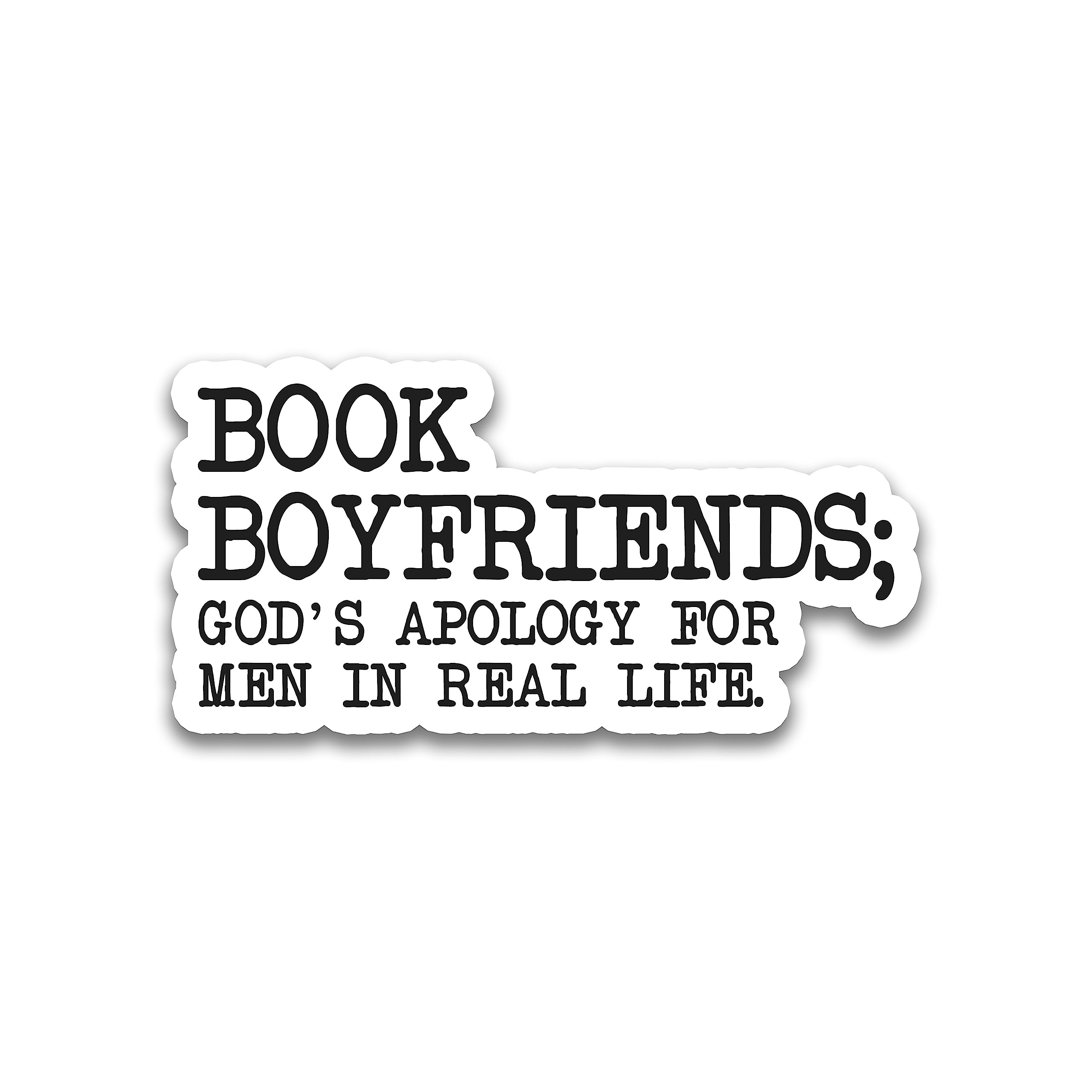 Book Boyfriends Stickers - Funny Bookish Vinyl Decals for Laptop, Phone, Water Bottles & Kindle (4 Inch) - Perfect Gifts for Book Lovers, Reading Accessories & BookTok Fans - Great for Personalizing Devices & Showing Literary Love