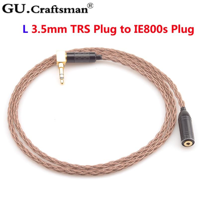 GUCraftsman 6N OCC 8-Core High Purity Copper Upgrade Cable for Sennheiser IE800 IE800s - Premium Audio Upgrade for Audiophiles & Music Enthusiasts