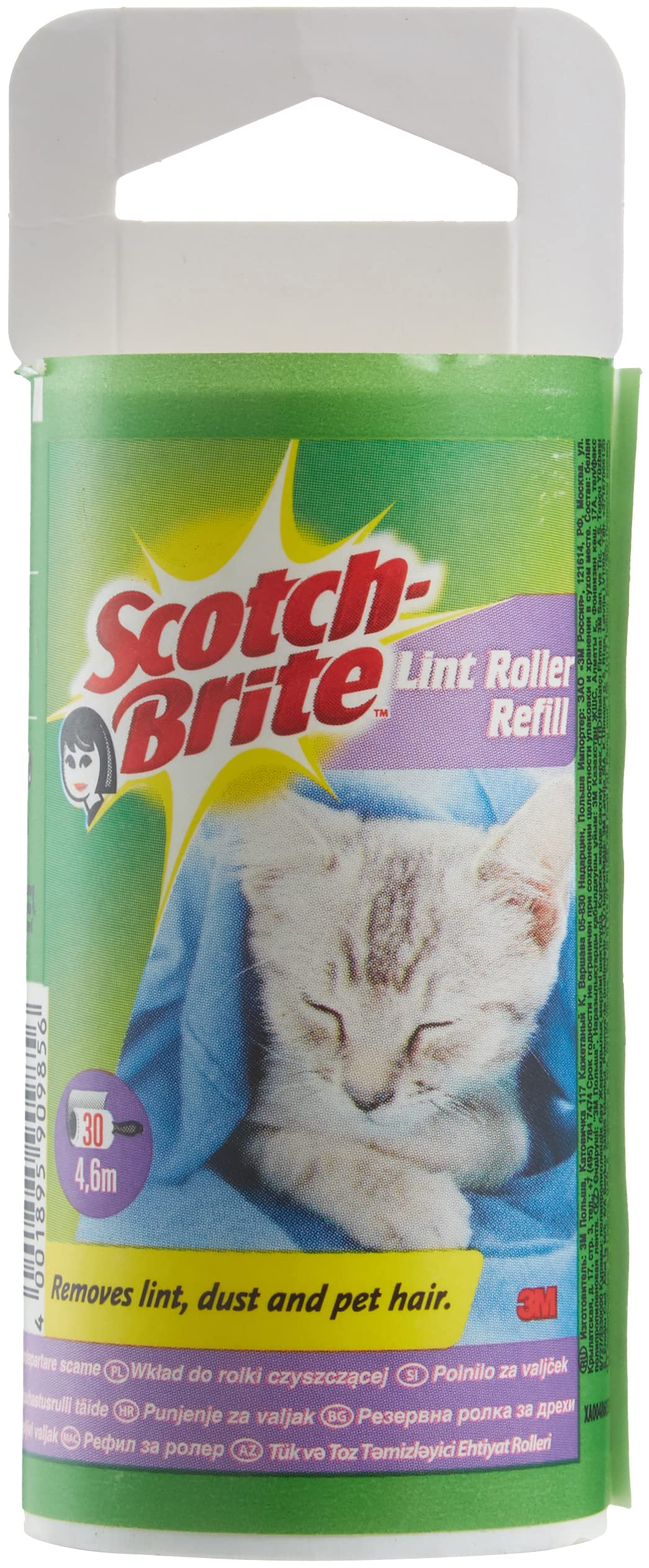 Scotch Brite Heavy Duty Kitchen Scrubber Sponge - Non-Scratch Cleaning Pads for Dishes, Pots & Pans - Perfect for Tough Grease & Stains Removal in Home Kitchen